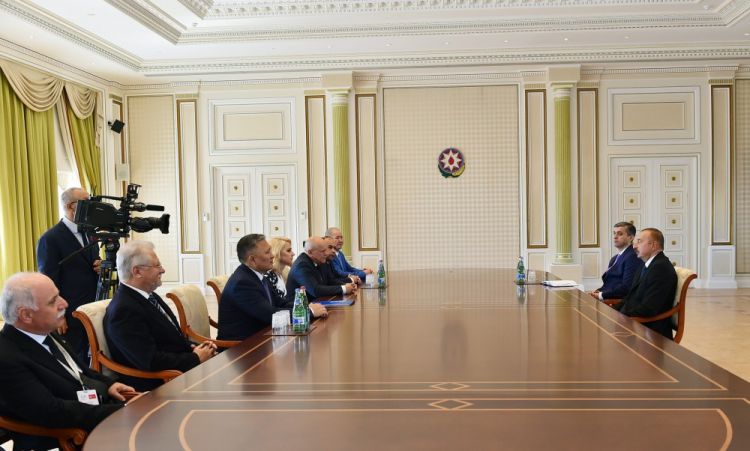 Prezident MDB ölkələri maliyyə nəzarəti orqanlarının rəhbərlərini qəbul edib