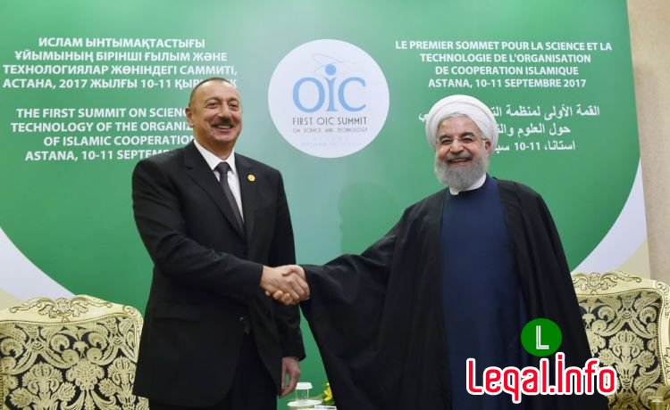 Azərbaycan və İran prezidentləri Astanada görüşüb