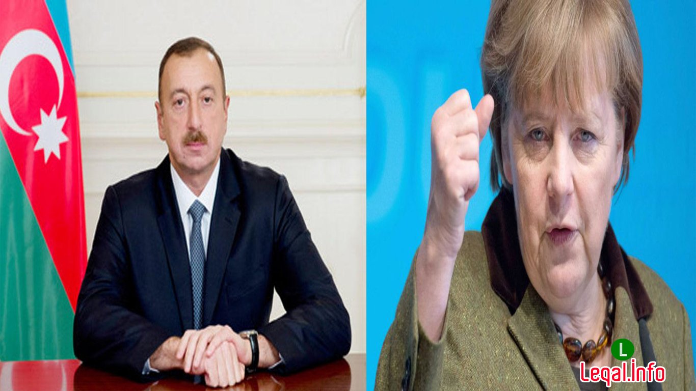 Azərbaycan prezidenti Angela Merkeli təbrik edib