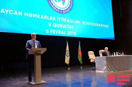 Azərbaycan Həmkarlar İttifaqları Konfederasiyasının V Qurultayı keçirilir
