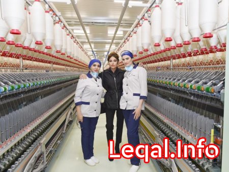 Prezident İlham Əliyev və xanımı Mehriban Əliyeva “Mingəçevir Tekstil” MMC-nin iplik istehsalı üzrə iki müəssisəsinin açılışında iştirak ediblər Prezident İlham Əliyev və xanımı Mehriban Əliyeva “Mingəçevir Tekstil” MMC-nin iplik istehsalı üzrə iki müəssisəsinin açılışında iştirak ediblər