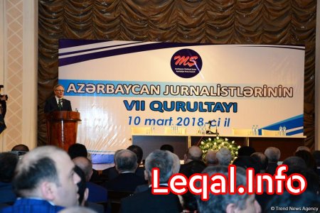 Azərbaycan jurnalistlərinin VII qurultayı keçirilib 