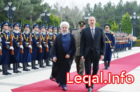 İran Prezidenti Həsən Ruhaninin rəsmi qarşılanma mərasimi olub 