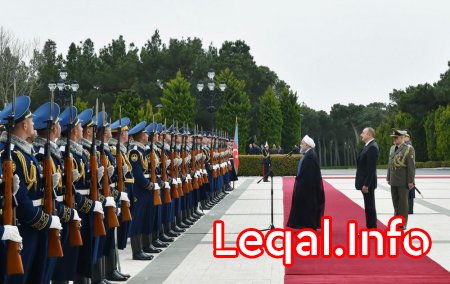 İran Prezidenti Həsən Ruhaninin rəsmi qarşılanma mərasimi olub 