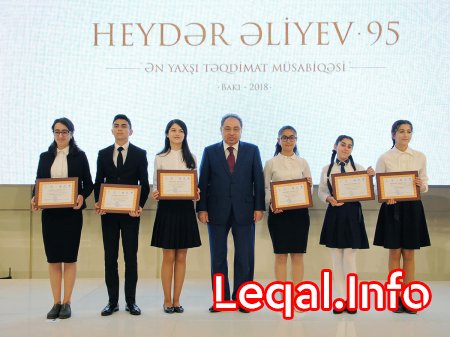 Heydər Əliyevin anadan olmasının 95-ci ildönümü münasibətilə təşkil olunmuş “Ən yaxşı təqdimat” müsabiqəsinin qalibləri mükafatlandırılıb 
