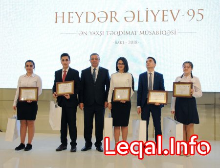 Heydər Əliyevin anadan olmasının 95-ci ildönümü münasibətilə təşkil olunmuş “Ən yaxşı təqdimat” müsabiqəsinin qalibləri mükafatlandırılıb 