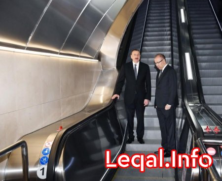 Prezident İlham Əliyev metronun “Sahil” stansiyasının əsaslı təmir və yenidənqurmadan sonra açılışında iştirak edib