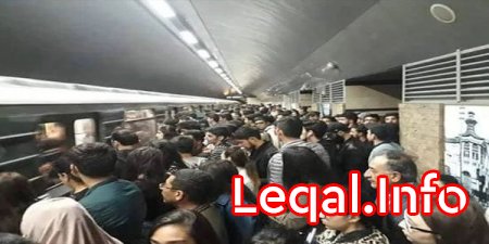 Bakı metrosunda hərəkət dayandı, qatar tuneldə qaldı
