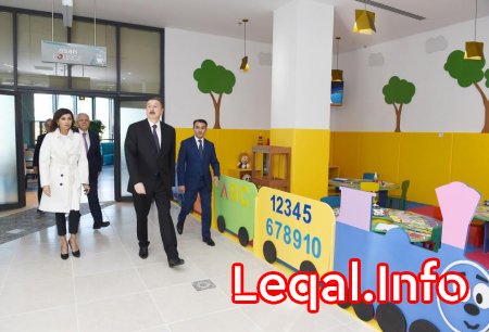 Prezident İlham Əliyev və birinci xanım Mehriban Əliyeva Şəki “ASAN Həyat” kompleksinin açılışında iştirak ediblər 