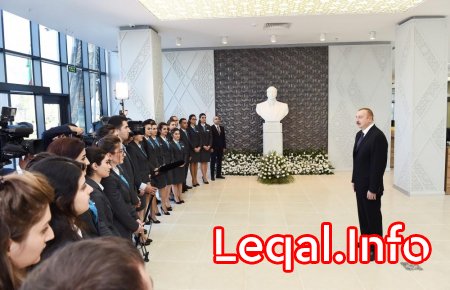 Prezident İlham Əliyev və birinci xanım Mehriban Əliyeva Şəki “ASAN Həyat” kompleksinin açılışında iştirak ediblər 