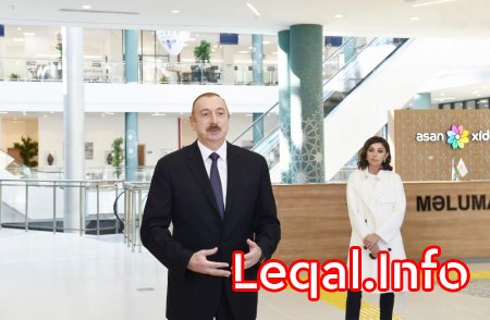 Prezident İlham Əliyev və birinci xanım Mehriban Əliyeva Şəki “ASAN Həyat” kompleksinin açılışında iştirak ediblər 