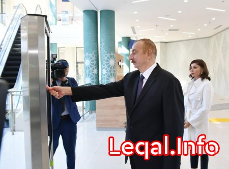 Prezident İlham Əliyev və birinci xanım Mehriban Əliyeva Şəki “ASAN Həyat” kompleksinin açılışında iştirak ediblər 