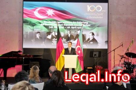 Heydər Əliyev Fondunun təşkilatçılığı ilə Berlində Azərbaycan Xalq Cümhuriyyətinin 100 illiyinə həsr olunan tədbir keçirilib 