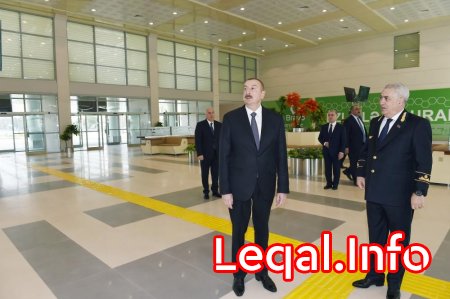 Prezident İlham Əliyev Sumqayıt Dəmir Yolu Vağzalı Kompleksinin açılışında iştirak edib