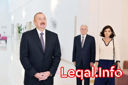 Prezident İlham Əliyev və birinci xanım Mehriban Əliyeva Bakıda Elmi-Tədqiqat Tibbi Bərpa İnstitutunda əsaslı yenidənqurmadan sonra yaradılan şəraitlə tanış olublar Prezident İlham Əliyev və birinci xanım Mehriban Əliyeva Bakıda Elmi-Tədqiqat Tibbi Bərpa İnstitutunda əsaslı yenidənqurmadan sonra yaradılan şəraitlə tanış olublar