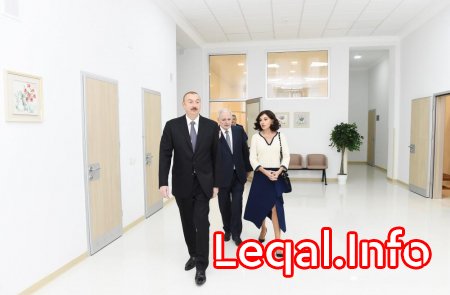 Prezident İlham Əliyev və birinci xanım Mehriban Əliyeva Bakıda Elmi-Tədqiqat Tibbi Bərpa İnstitutunda əsaslı yenidənqurmadan sonra yaradılan şəraitlə tanış olublar Prezident İlham Əliyev və birinci xanım Mehriban Əliyeva Bakıda Elmi-Tədqiqat Tibbi Bərpa İnstitutunda əsaslı yenidənqurmadan sonra yaradılan şəraitlə tanış olublar