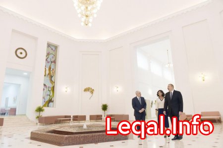 Prezident İlham Əliyev və birinci xanım Mehriban Əliyeva Bakıda Elmi-Tədqiqat Tibbi Bərpa İnstitutunda əsaslı yenidənqurmadan sonra yaradılan şəraitlə tanış olublar Prezident İlham Əliyev və birinci xanım Mehriban Əliyeva Bakıda Elmi-Tədqiqat Tibbi Bərpa İnstitutunda əsaslı yenidənqurmadan sonra yaradılan şəraitlə tanış olublar