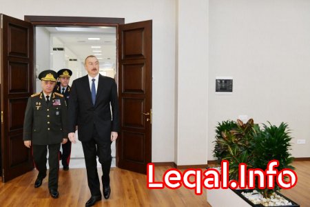 Prezident İlham Əliyev Daxili İşlər Nazirliyinin Polis Akademiyasında yeni tədris binasının açılışında iştirak edib