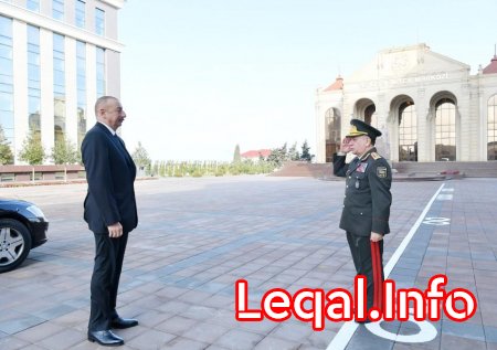 Prezident İlham Əliyev Daxili İşlər Nazirliyinin Polis Akademiyasında yeni tədris binasının açılışında iştirak edib