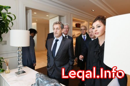 Mehriban Əliyeva Fransanın sabiq dövlət başçısı Nikola Sarkozi ilə görüşüb