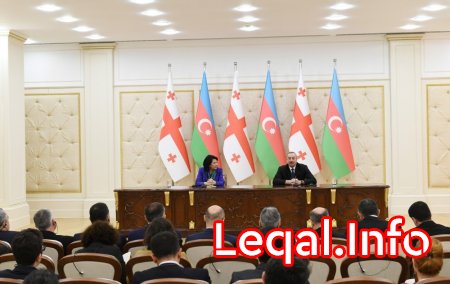Azərbaycan və Gürcüstan prezidentləri mətbuata bəyanatlarla çıxış ediblər Azərbaycan və Gürcüstan prezidentləri mətbuata bəyanatlarla çıxış ediblər