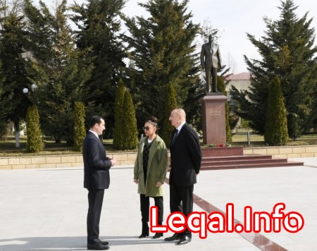 Prezident İlham Əliyev və birinci xanım Mehriban Əliyeva Şamaxıda səfərdə olublar 