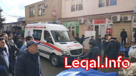 Bakıda ticarət mərkəzində güclü yanğın 
