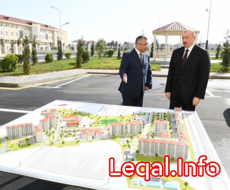 Prezident Kürdəxanıda məcburi köçkün ailələri üçün yeni yaşayış kompleksinin açılışında iştirak edib 