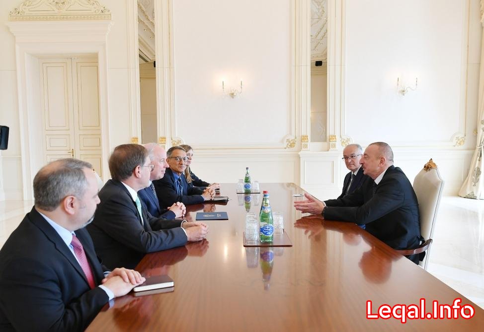 Prezident İlham Əliyev ABŞ Dövlət katibi köməkçisinin birinci müavini ilə görüşüb