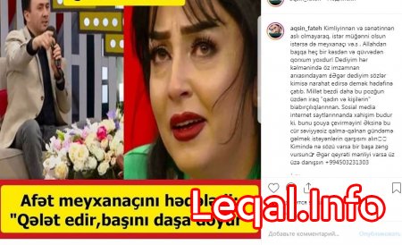Afətlə dalaşan meyxanaçı nömrəsini sosial şəbəkədə yaydı