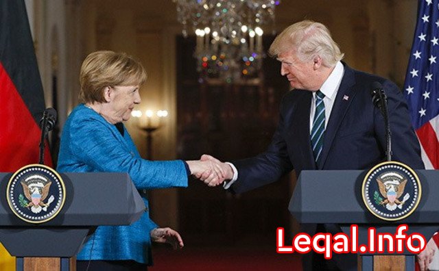 Donald Trampın Angela Merkellə görüşünə