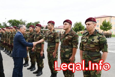 DTX-nin N saylı hərbi hissəsində müddətli həqiqi hərbi xidmət qulluqçularının ehtiyata buraxılması mərasimi keçirilib