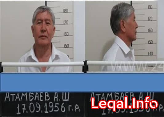Almazbek Atambayevin cinayət işi üçün çəkilən fotosu yayılıb 