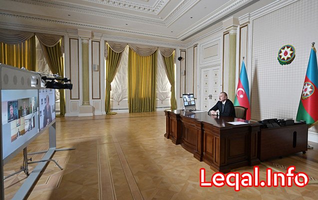 Prezident videokonfransa qatıldı