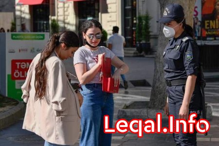 Bakı polisi paytaxtda maskadan istifadə etməyənlərlə bağlı reydlərə başladı Bakı polisi paytaxtda maskadan istifadə etməyənlərlə bağlı reydlərə başladı
