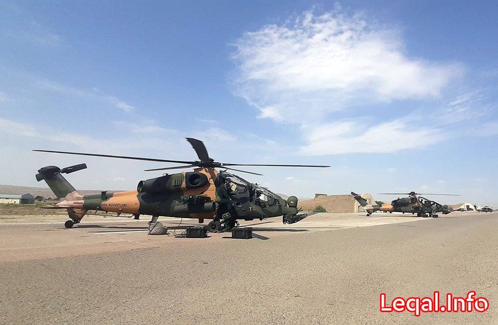 “TurAz Qartalı - 2020” təlimlərinə döyüş helikopterləri də cəlb edilib