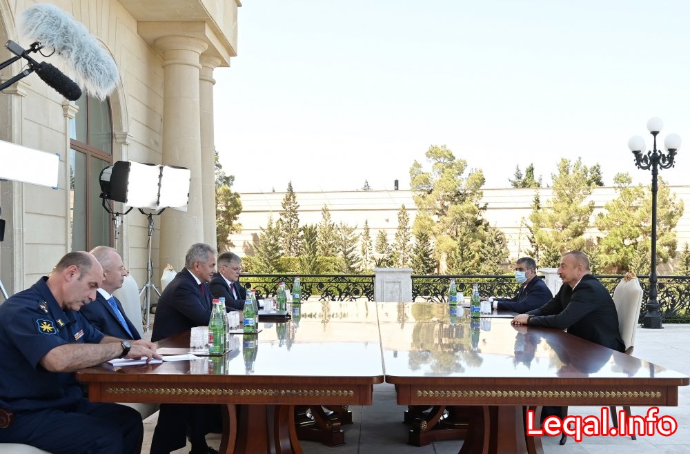Prezident Şoyqunu qəbul etdi Prezident Şoyqunu qəbul etdi