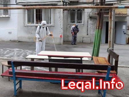 Bakıda 550 küçə dezinfeksiya edildi