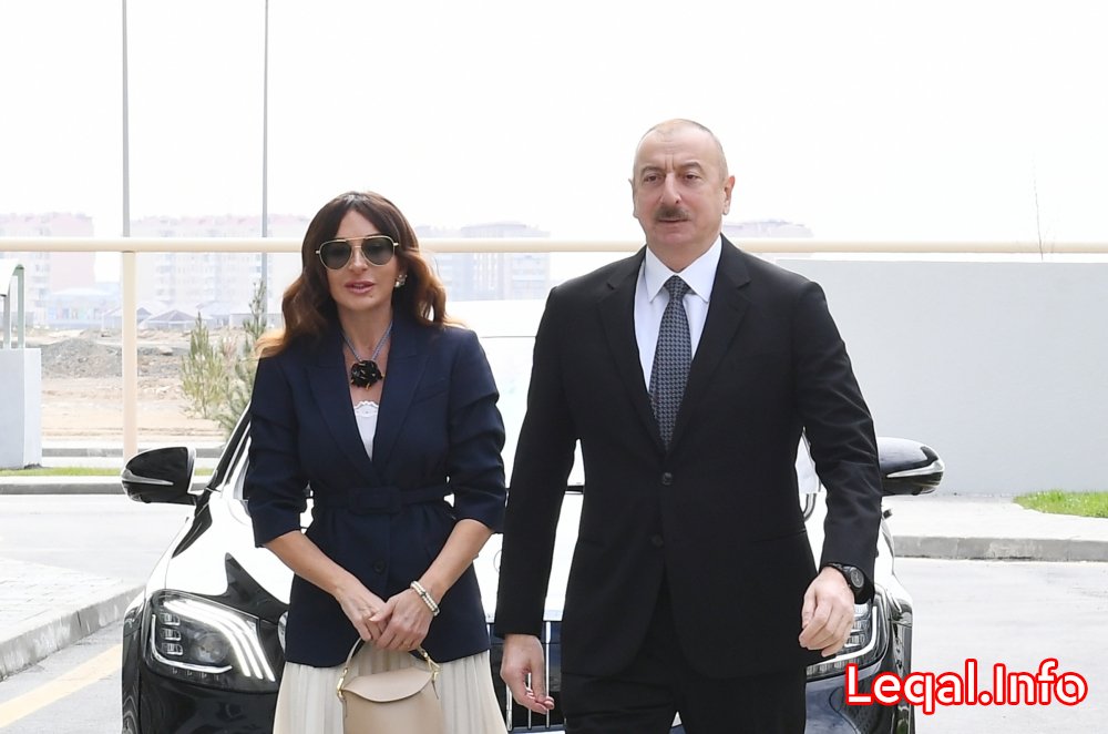 Prezident və xanımı məktəb açılışı etdi