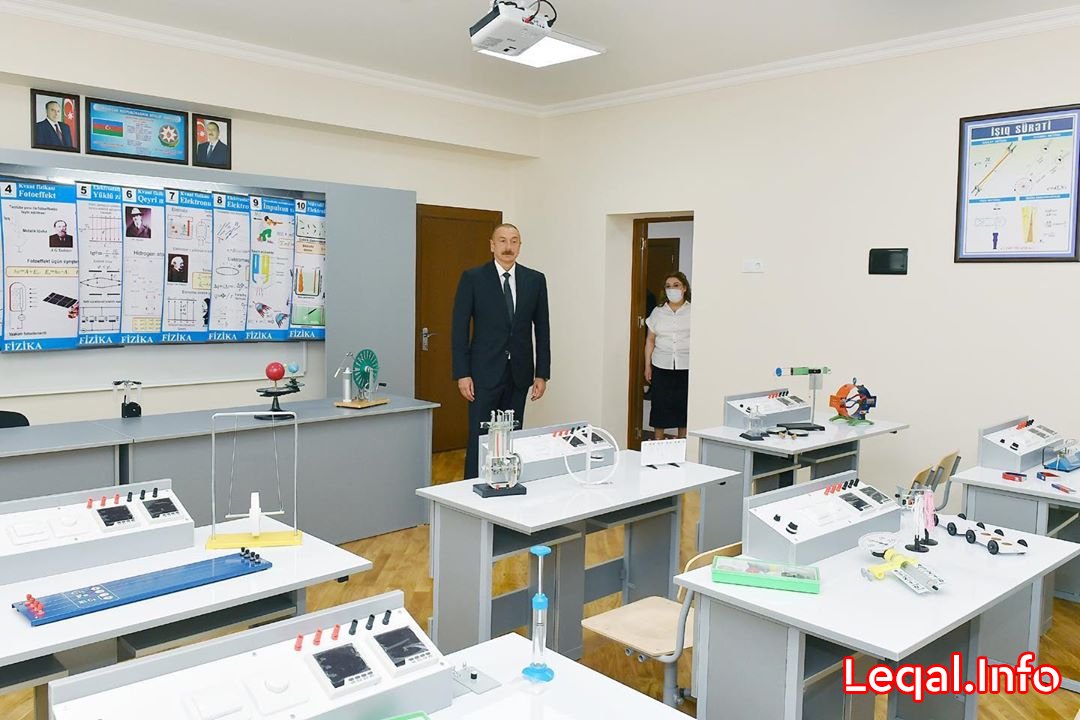 Prezident məktəbdəki təmir işləri ilə tanış olub Prezident məktəbdəki təmir işləri ilə tanış olub