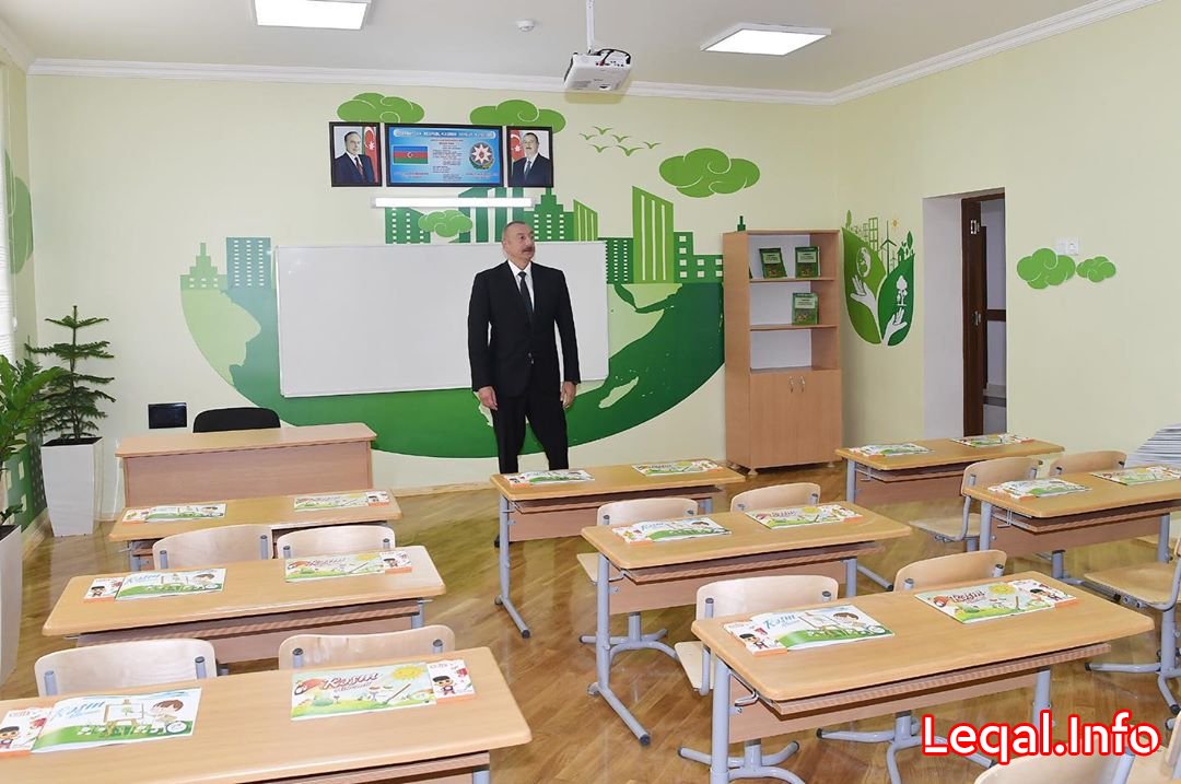 Prezident məktəbdəki təmir işləri ilə tanış olub Prezident məktəbdəki təmir işləri ilə tanış olub