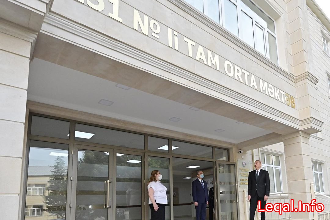 Prezident məktəbdəki təmir işləri ilə tanış olub Prezident məktəbdəki təmir işləri ilə tanış olub