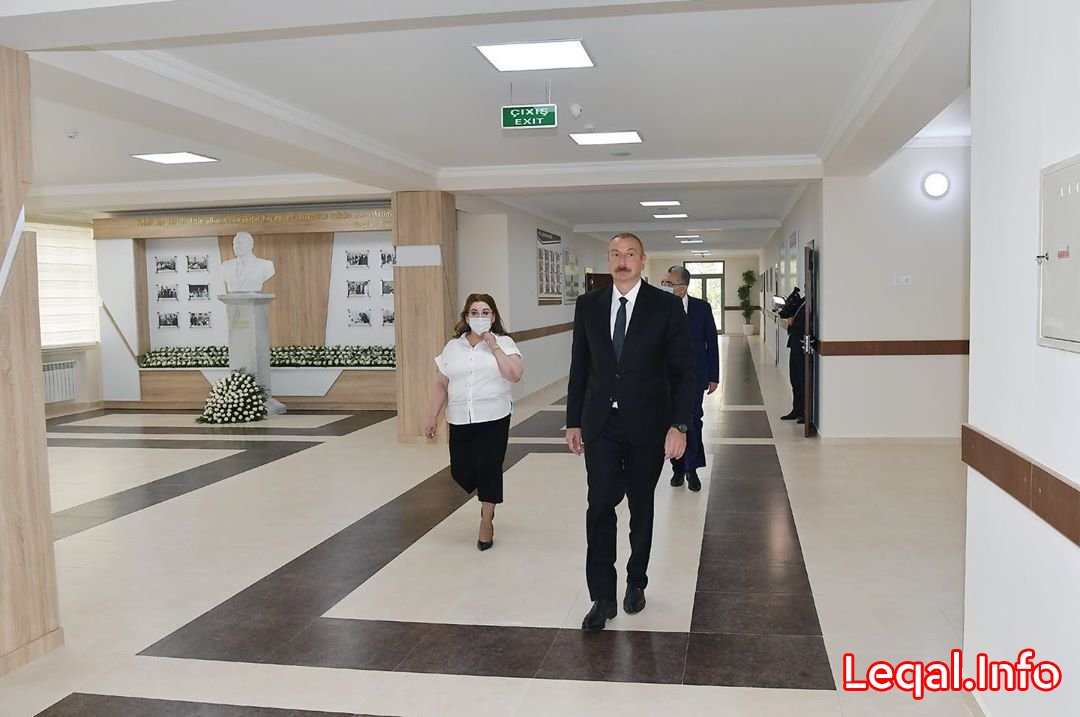 Prezident məktəbdəki təmir işləri ilə tanış olub Prezident məktəbdəki təmir işləri ilə tanış olub