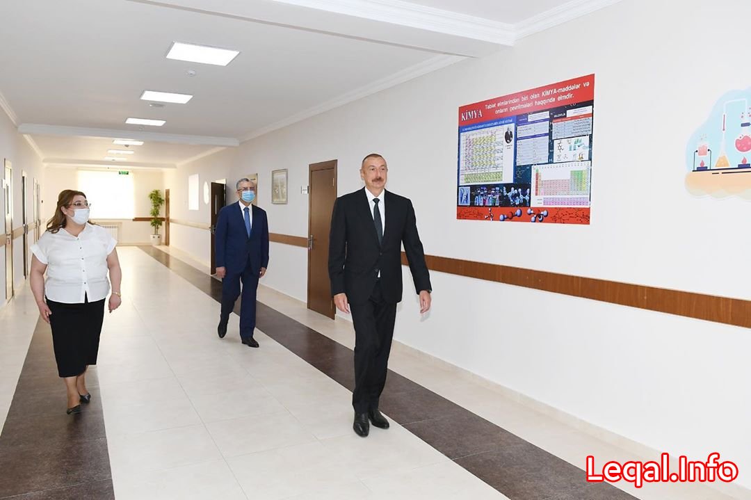 Prezident məktəbdəki təmir işləri ilə tanış olub Prezident məktəbdəki təmir işləri ilə tanış olub