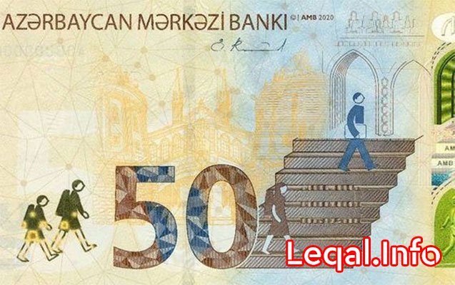 1, 5 və 50 manatlıq pul nişanları yeni dizaynda olacaq