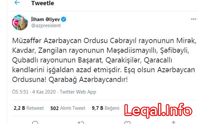 Bu kəndlər də azad edildi!