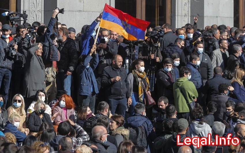 Yerevanda Paşinyana qarşı yeni aksiya keçirilib