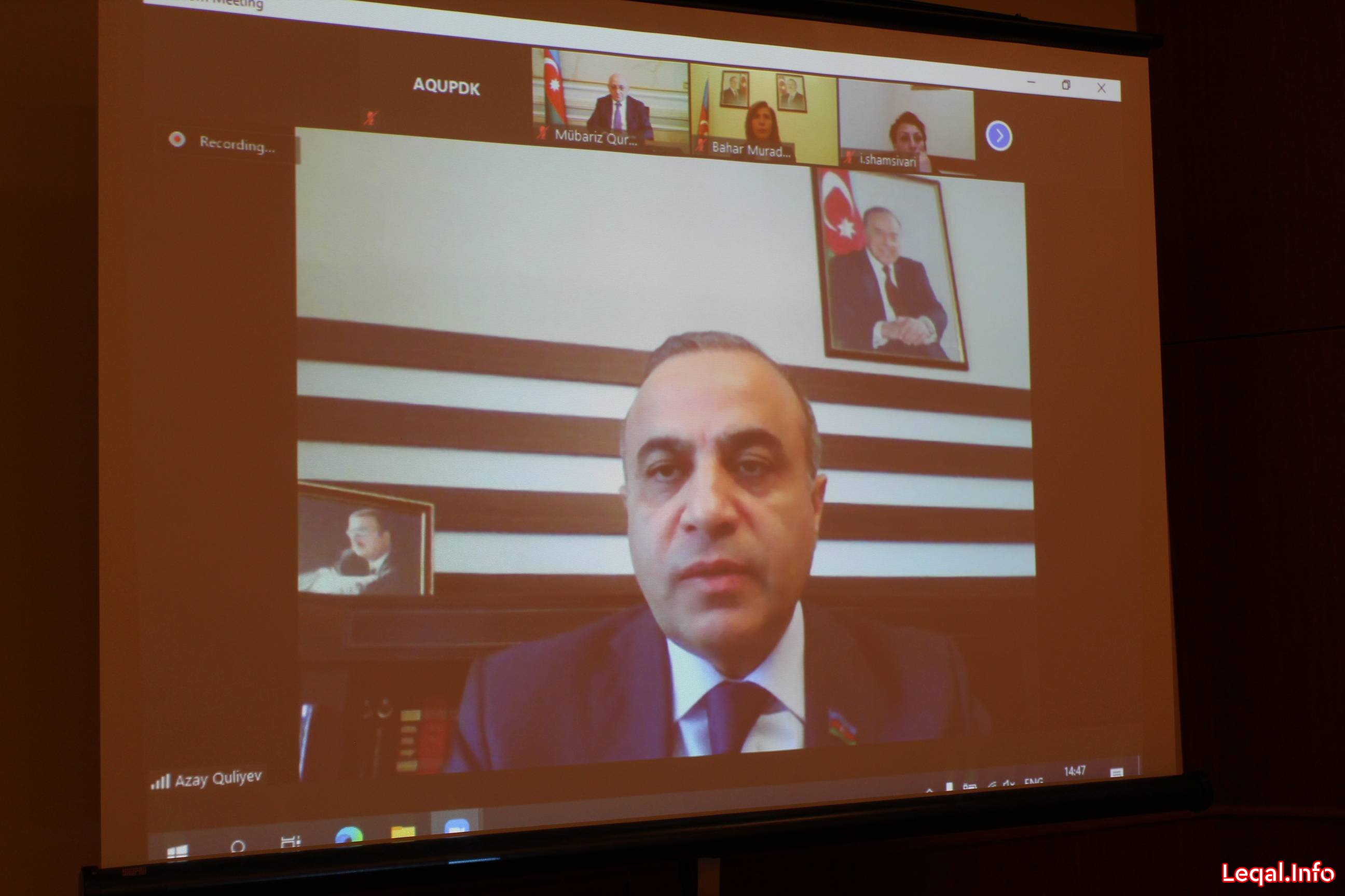 “Böyük qələbədən quruculuğa: başlıca vəzifələrimiz” mövzusunda videokonfrans keçirilib