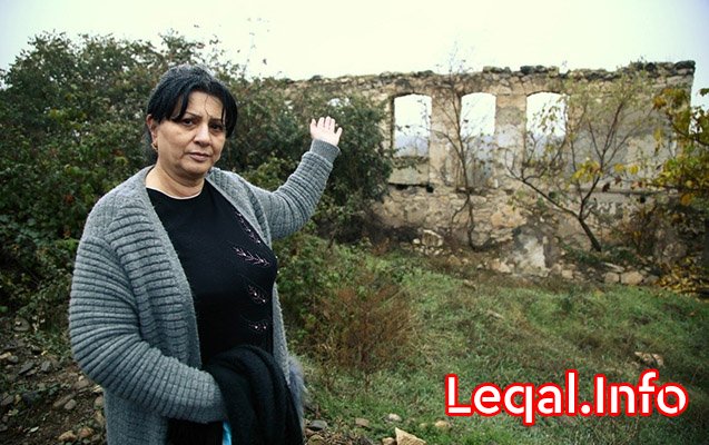 Füzuli sakinləri ermənilərin viran qoyduğu evlərində...