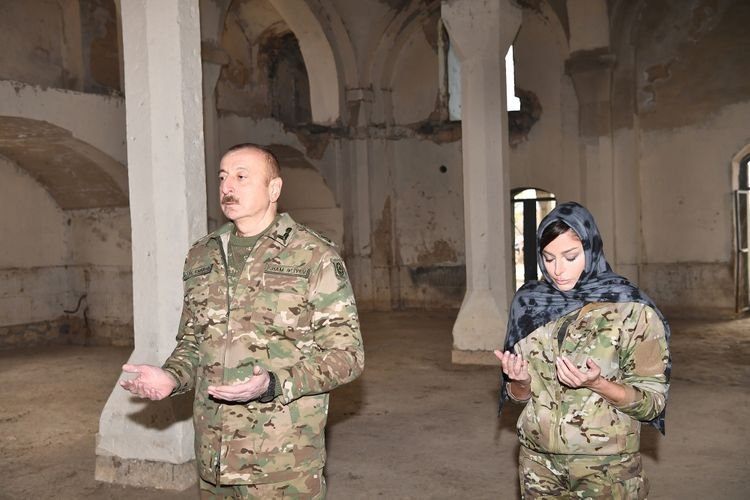 İlham Əliyev və xanımının Ağdam səfərindən 